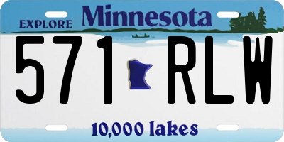 MN license plate 571RLW