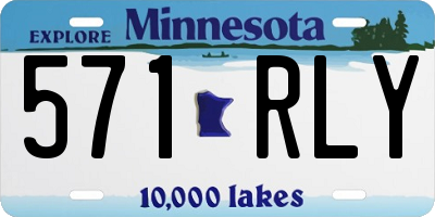 MN license plate 571RLY