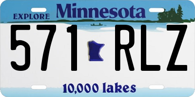MN license plate 571RLZ