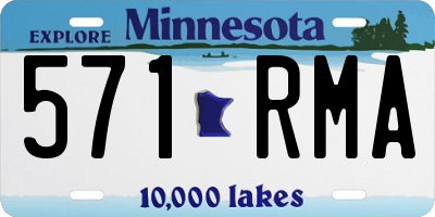 MN license plate 571RMA