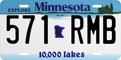 MN license plate 571RMB