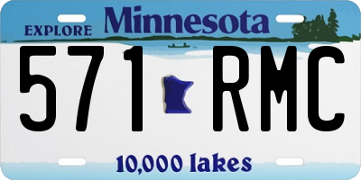 MN license plate 571RMC