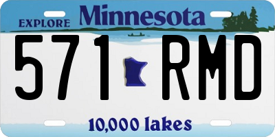 MN license plate 571RMD