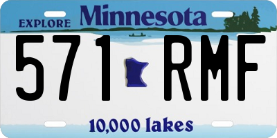 MN license plate 571RMF