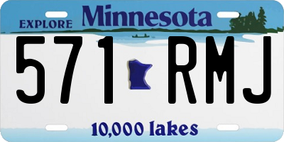 MN license plate 571RMJ