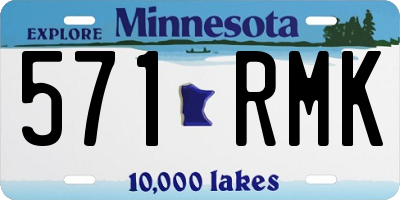 MN license plate 571RMK