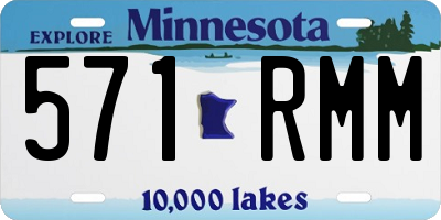 MN license plate 571RMM