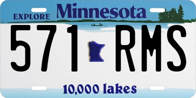 MN license plate 571RMS