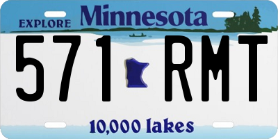 MN license plate 571RMT