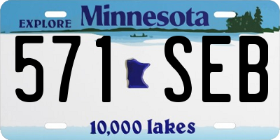 MN license plate 571SEB