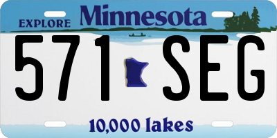 MN license plate 571SEG