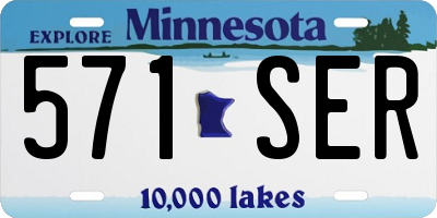 MN license plate 571SER