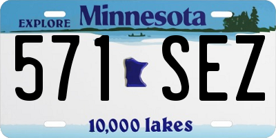 MN license plate 571SEZ