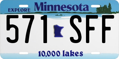 MN license plate 571SFF