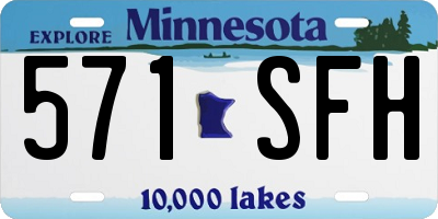 MN license plate 571SFH