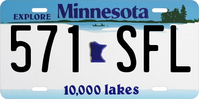 MN license plate 571SFL