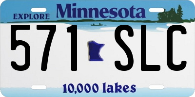 MN license plate 571SLC