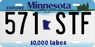 MN license plate 571STF