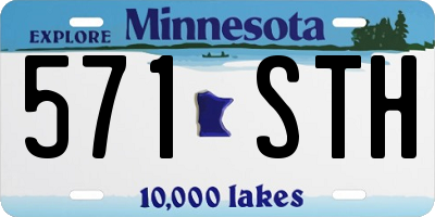 MN license plate 571STH