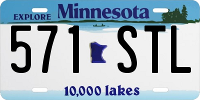 MN license plate 571STL