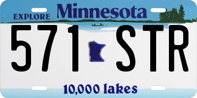 MN license plate 571STR