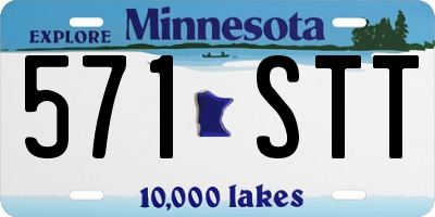 MN license plate 571STT