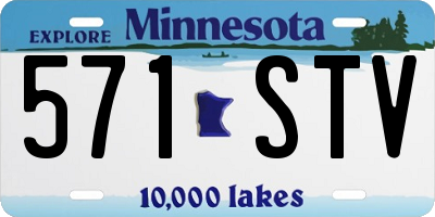 MN license plate 571STV