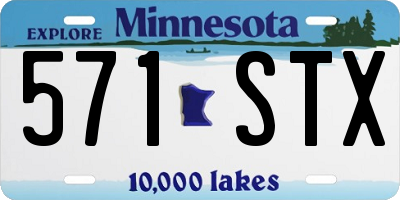 MN license plate 571STX