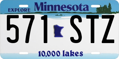 MN license plate 571STZ