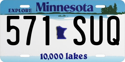 MN license plate 571SUQ