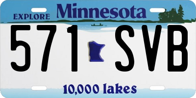 MN license plate 571SVB
