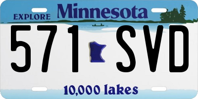 MN license plate 571SVD