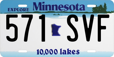 MN license plate 571SVF