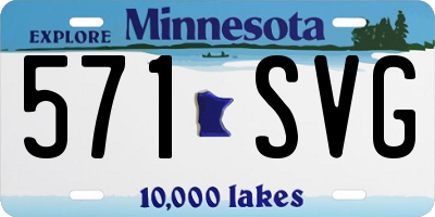 MN license plate 571SVG