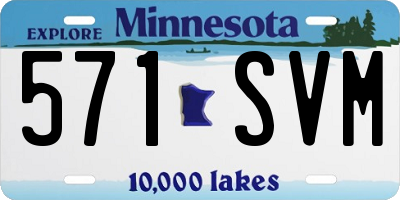 MN license plate 571SVM