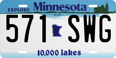 MN license plate 571SWG