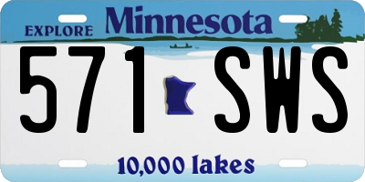 MN license plate 571SWS