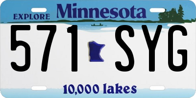 MN license plate 571SYG