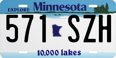 MN license plate 571SZH