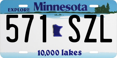 MN license plate 571SZL