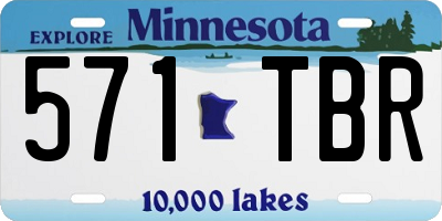 MN license plate 571TBR