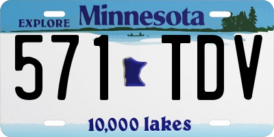 MN license plate 571TDV