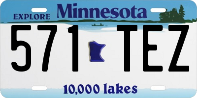 MN license plate 571TEZ