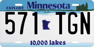 MN license plate 571TGN