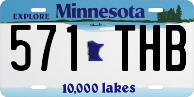 MN license plate 571THB
