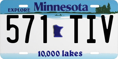 MN license plate 571TIV