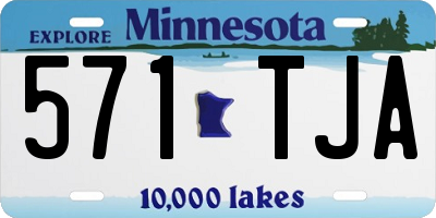 MN license plate 571TJA