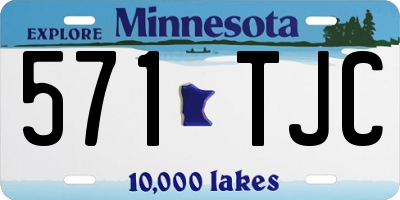 MN license plate 571TJC