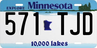 MN license plate 571TJD