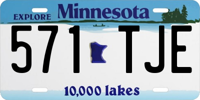 MN license plate 571TJE